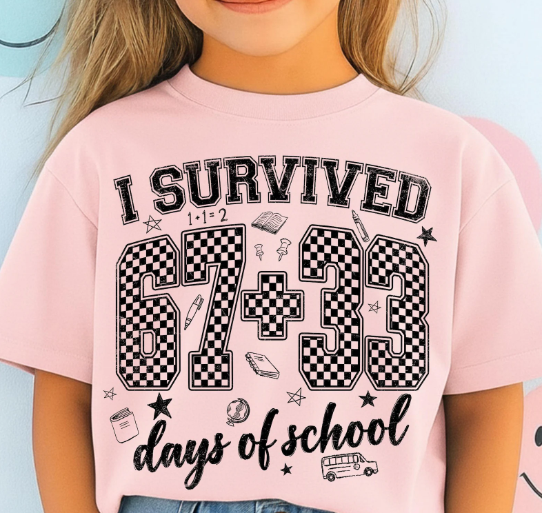 Checkered I Survived 67+33 Days of School 07464