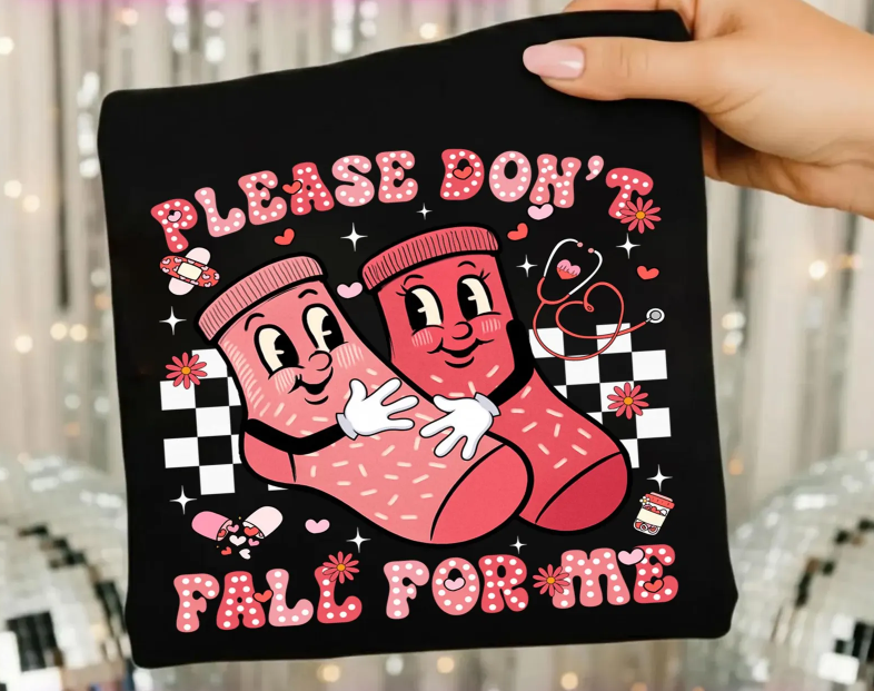 Please Don't Fall For Me Socks 07468