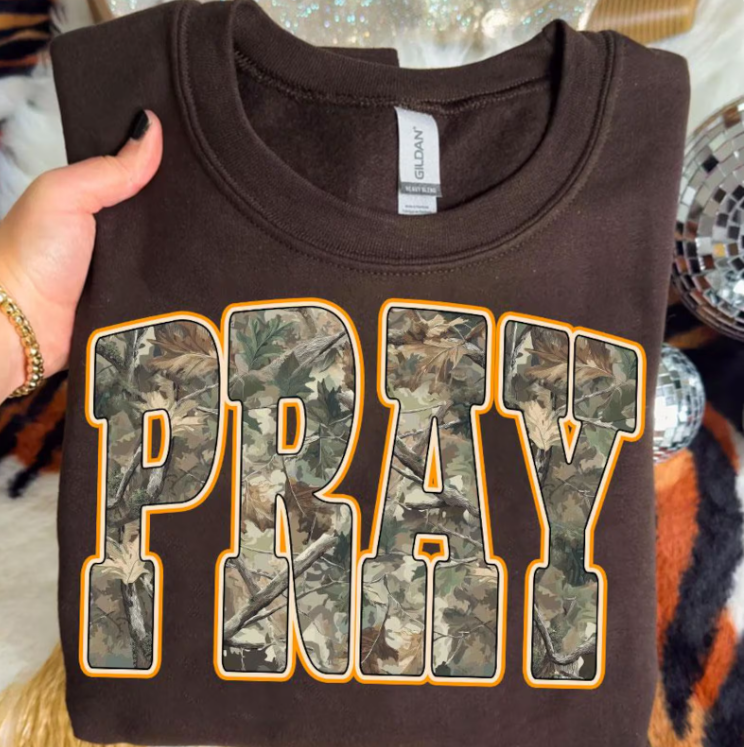 Camo Pray Orange Trim 07499