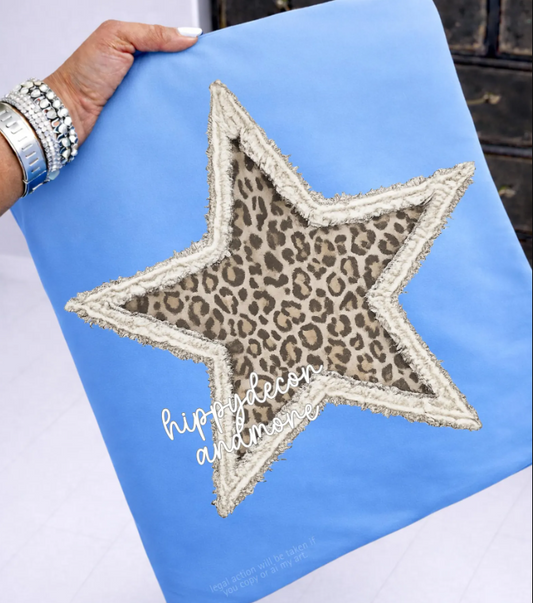 Grunge Leopard Star 07300