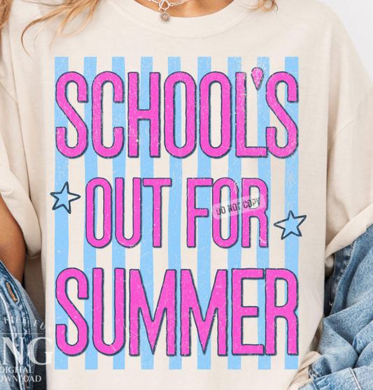 School's Out for Summer Stripes 08025