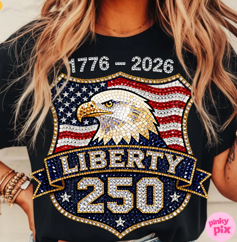 Faux Bling Liberty USA Eagle 08153