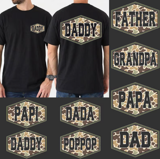 Camo Father's Day Names/Titles 08295