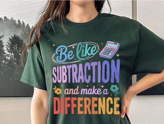 Be Like Subtraction Make a Difference 08688