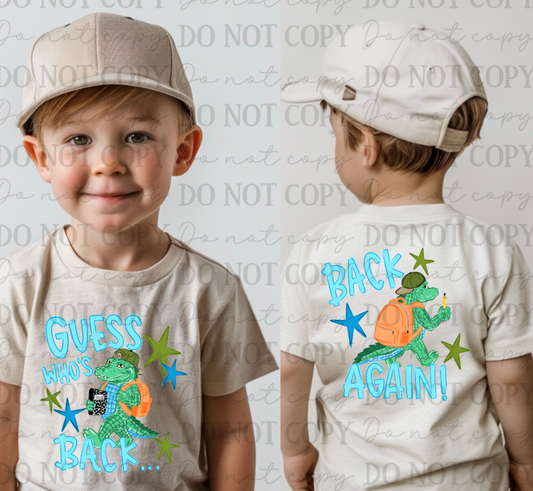 Back Again Alligator Boy (BACK ONLY) 08677