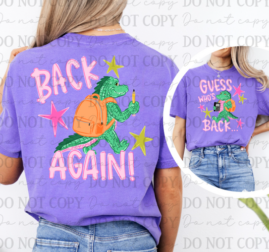 Guess Who's Back Alligator Girl (FRONT ONLY) 08675