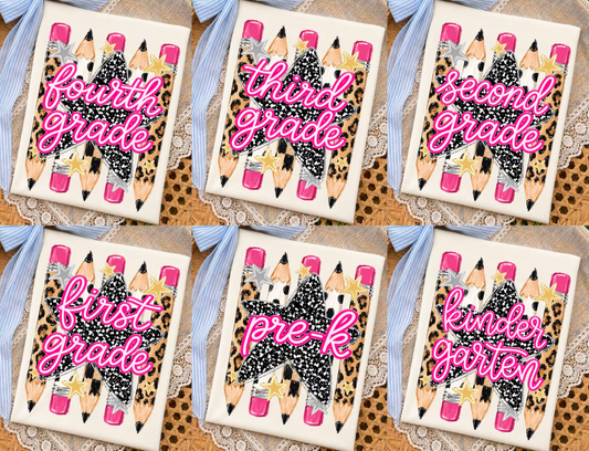 Preppy Pencils Star Grade Levels (Choose Yours) 08825
