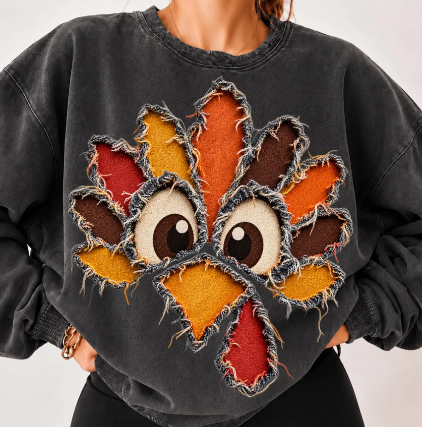 Faux Ripped Fabric Turkey 09561