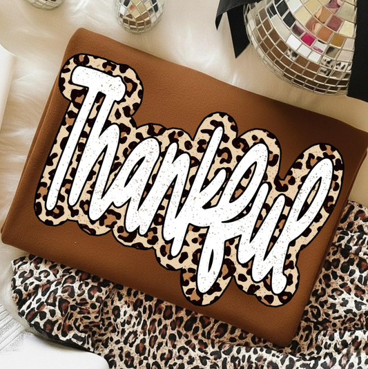 Thankful Leopard Outline 09560
