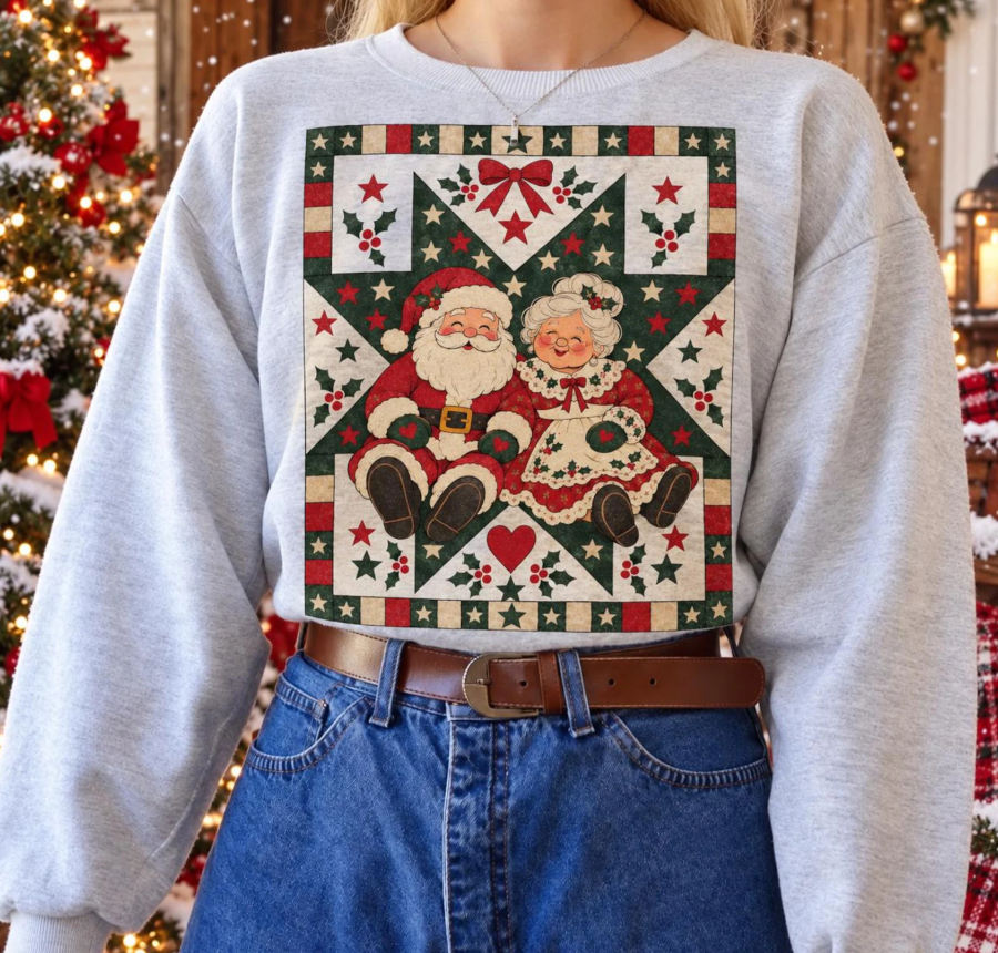 Vintage Christmas Claus Couple 09694