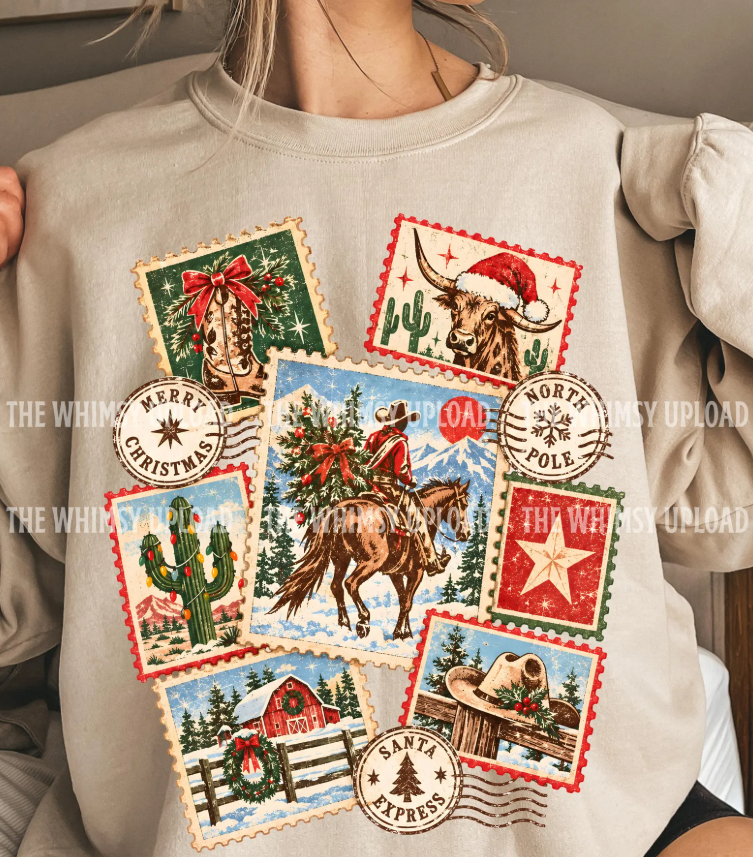 Vintage Christmas Stamps 09692