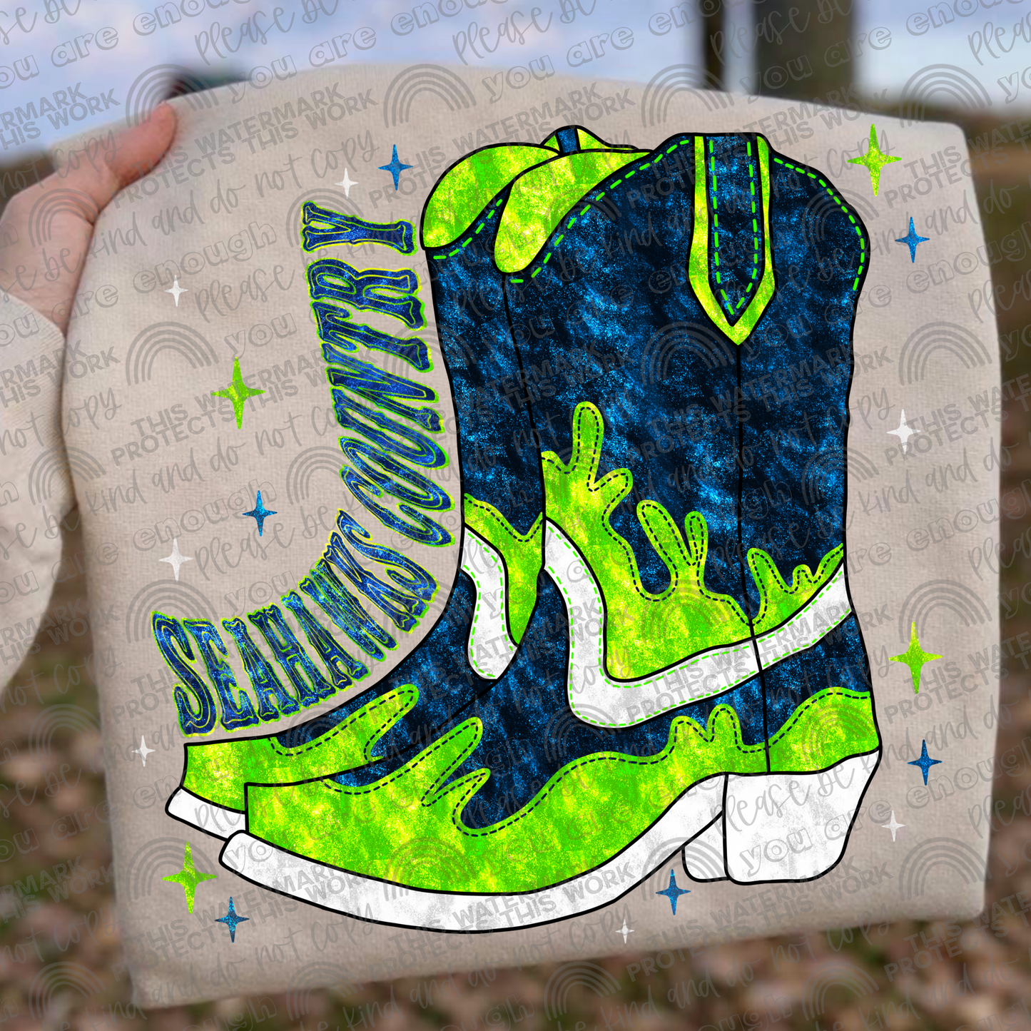 Seahawks Country Boots 07941