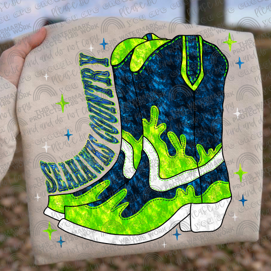 Seahawks Country Boots 07941