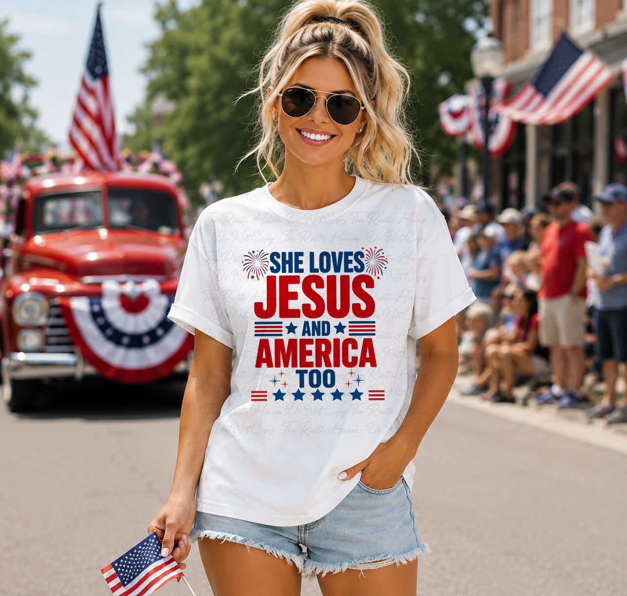 She Loves Jesus and America Too 08597