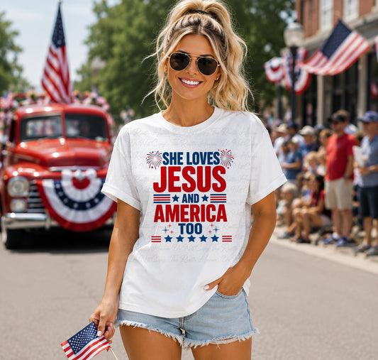 She Loves Jesus and America Too 08597