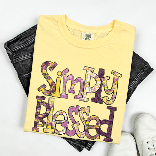 Simply Blessed DTF Transfer 03813