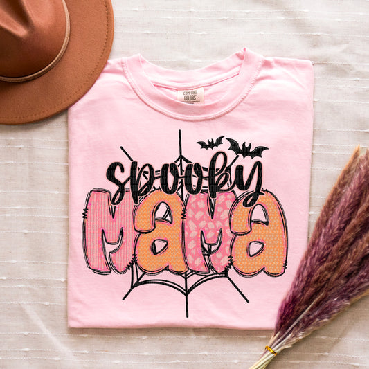 Spooky Mama Orange Pink 04694