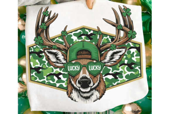 St. Patrick's Day Camo Buck Deer 08077