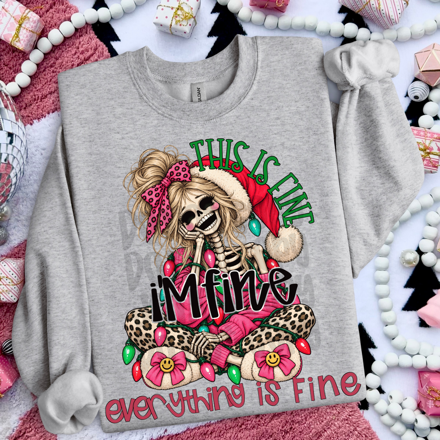 This Is Fine I'm Fine Everything Is Fine Blonde Hair 09677