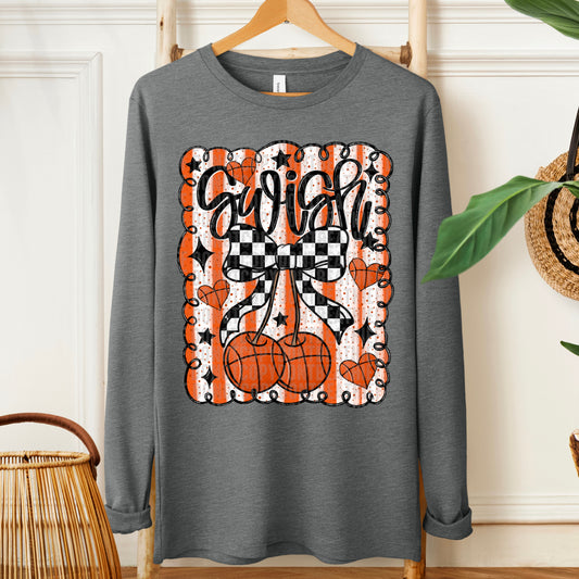 Preppy Basketball Coquette Cherries 01434