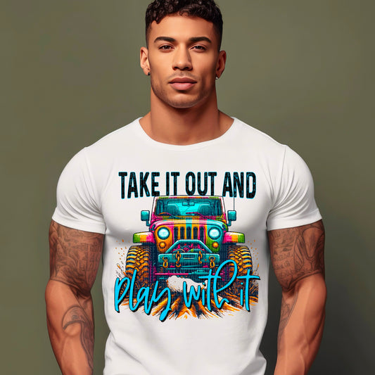 Take It Out & Play With It Colorful Muddy Jeep 04927