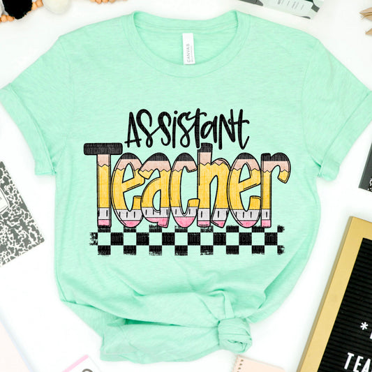 Assistant Teacher Pencil Checkered 05023
