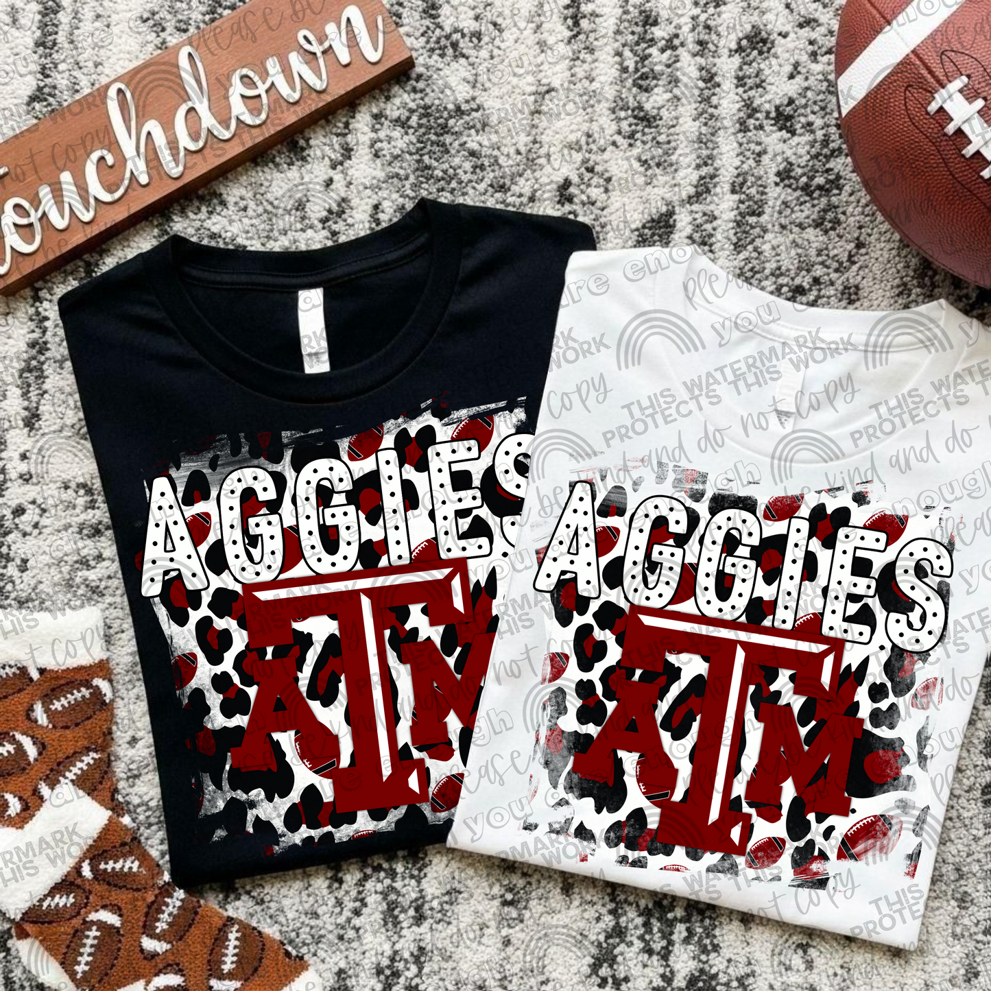 College Football Teams Leopard Splash (Choose Yours) 00289