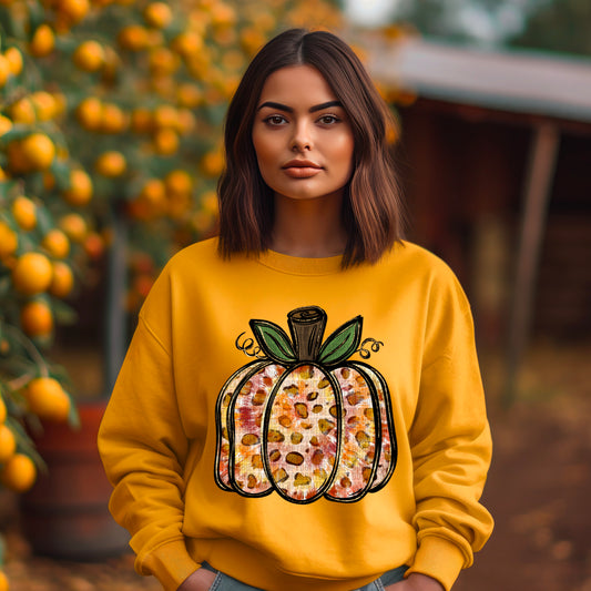 Tie Dye Leopard Pumpkin 04932