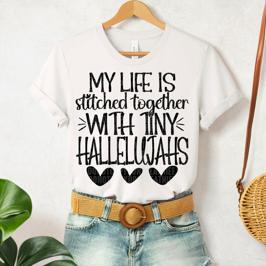 My Life Is Stitched Together With Tiny Hallelujahs Black 01156