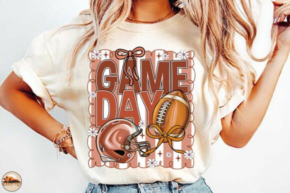 Football Game Day Coquette Stripes 01118