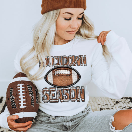 Touchdown Season Football Faux Embroidery 04908
