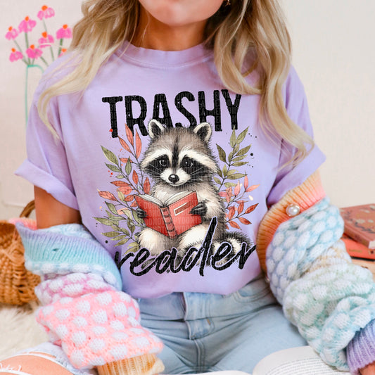 Trashy Reader Raccoon Floral 04945