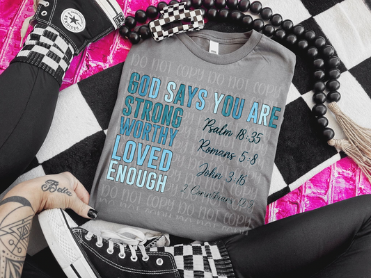 God says you are strong 03094