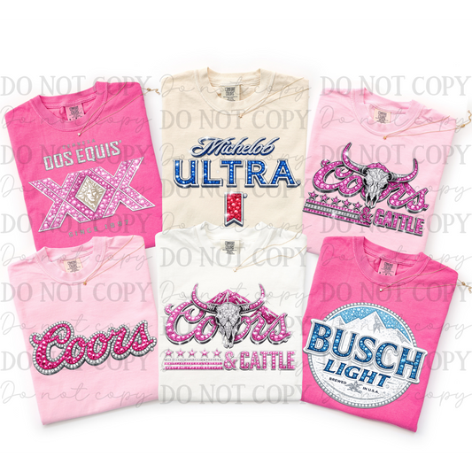 Rhinestone Beer (Choose Yours) 07769