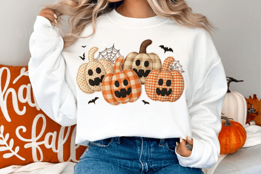 Vintage Patchwork Pumpkins Group 00623