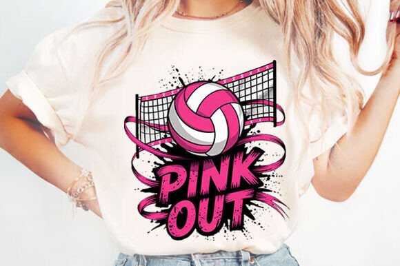 Volleyball Pink Out 01240