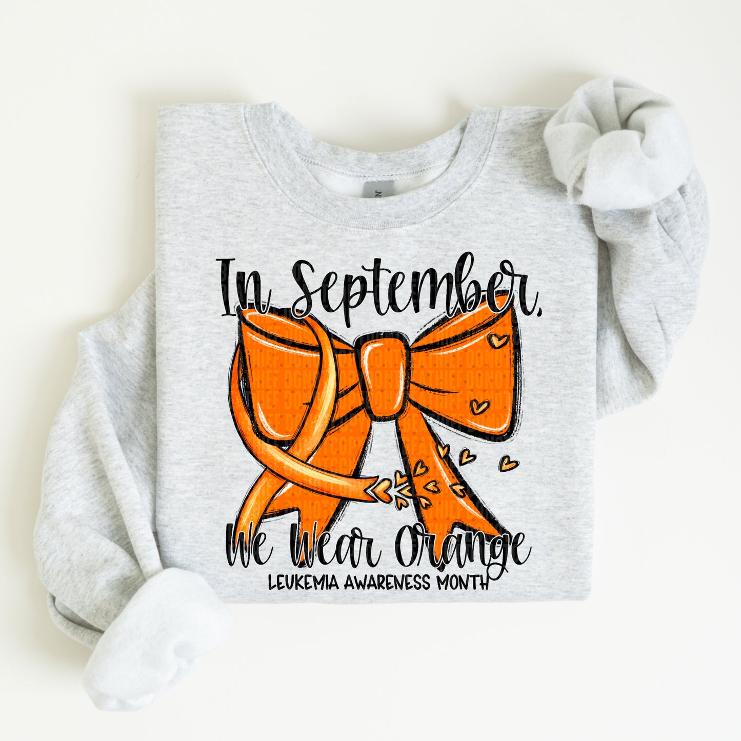 In September We Wear Orange Coquette Leukemia 04795