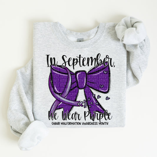 In September We Wear Purple Coquette Chiari Malformation 04796