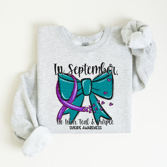 In September We Wear Teal and Purple Coquette Suicide 04787