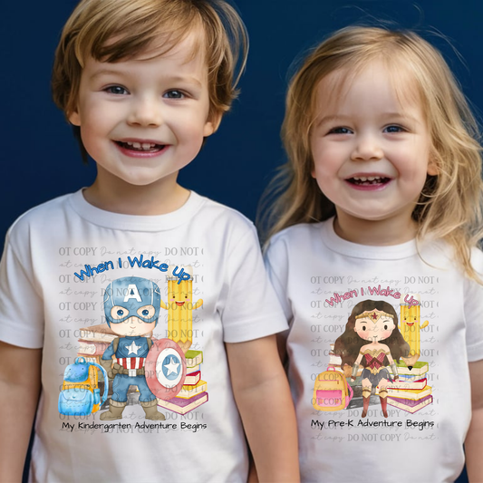 When I Wake Up Grade Levels Superhero (Choose Yours) 01516