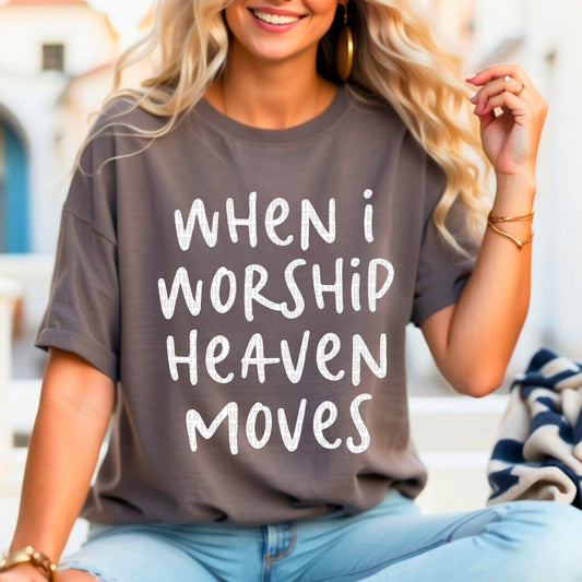When I Worship Heaven Moves White 01940