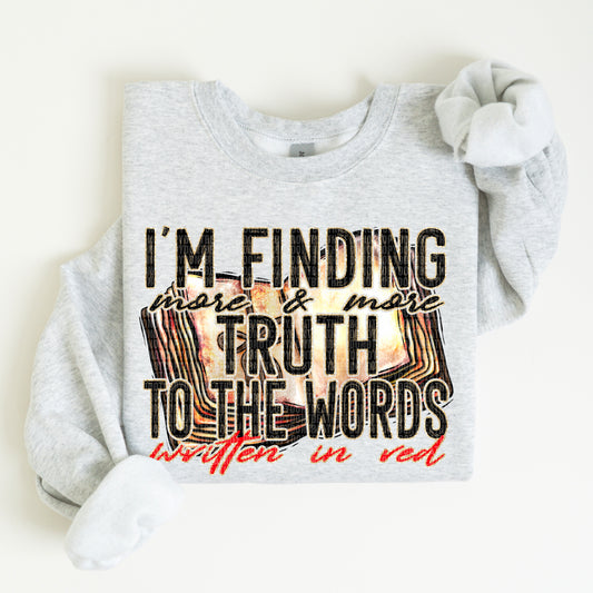 I'm Finding More Truths in the Words Written in Red 02741