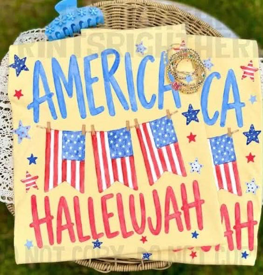 America Hallelujah Flags 08474