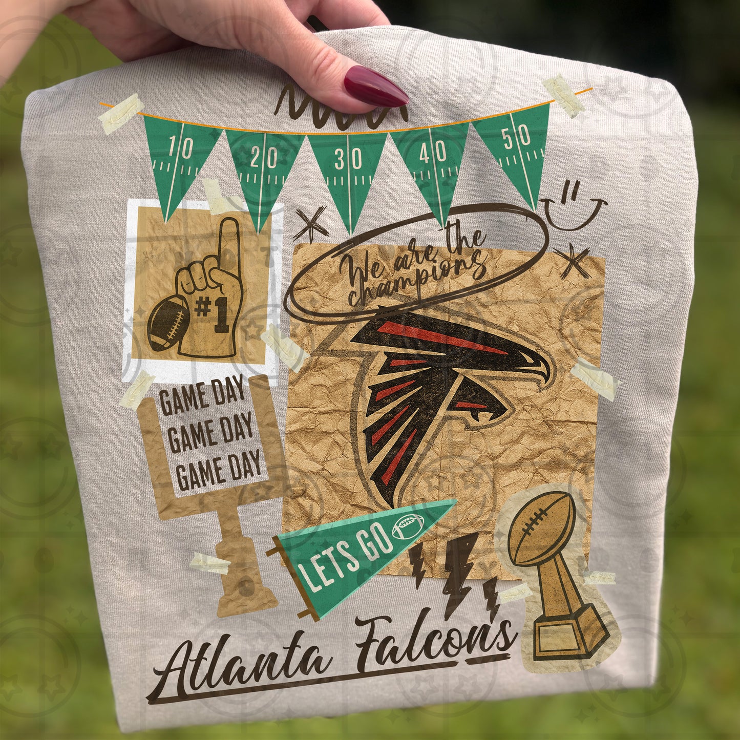 Pro Football Team Vintage Collage (Choose Yours) 00681