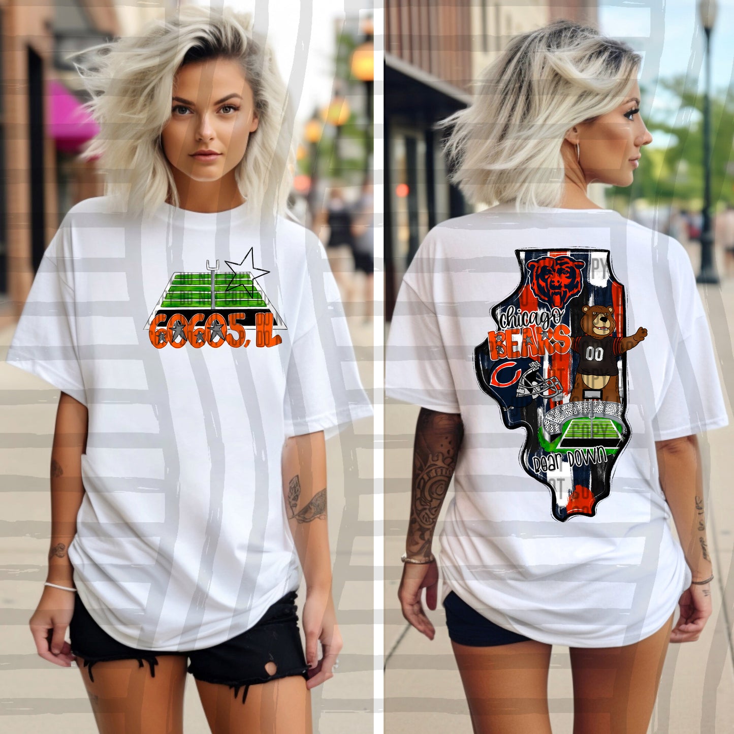 Pro Football Team Brushstroke States (BACK ONLY) (Choose Yours) 01154