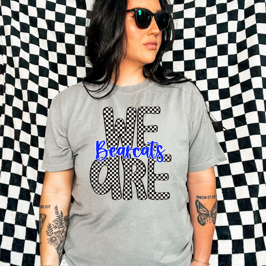 Checkered We Are Mascot (YOUR TEXT) Custom 01496