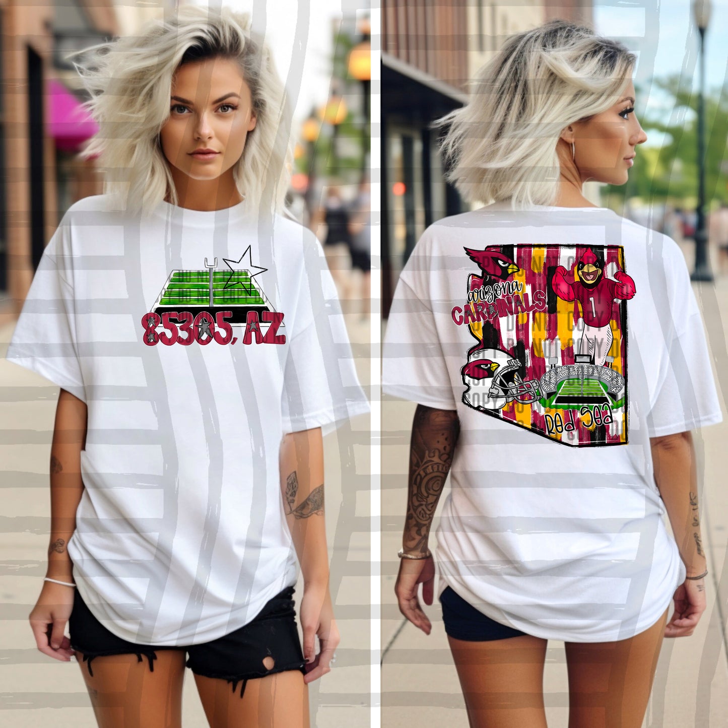 Pro Football Team Brushstroke States (BACK ONLY) (Choose Yours) 01154