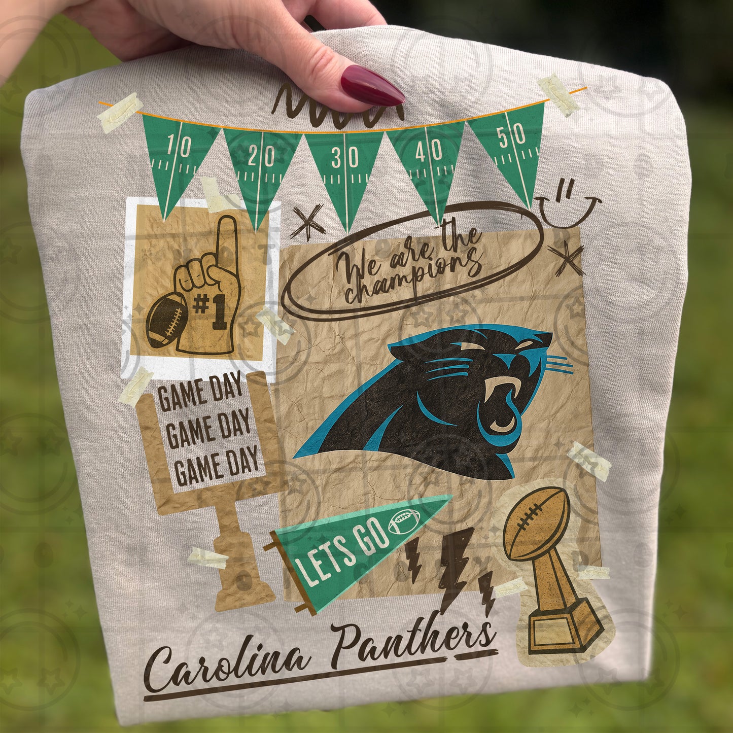 Pro Football Team Vintage Collage (Choose Yours) 00681