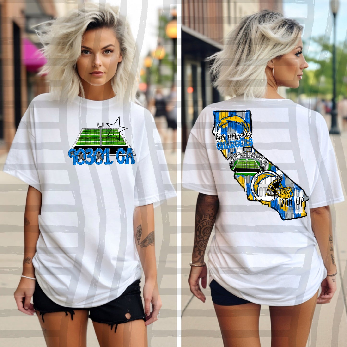 Pro Football Team Brushstroke States (BACK ONLY) (Choose Yours) 01154