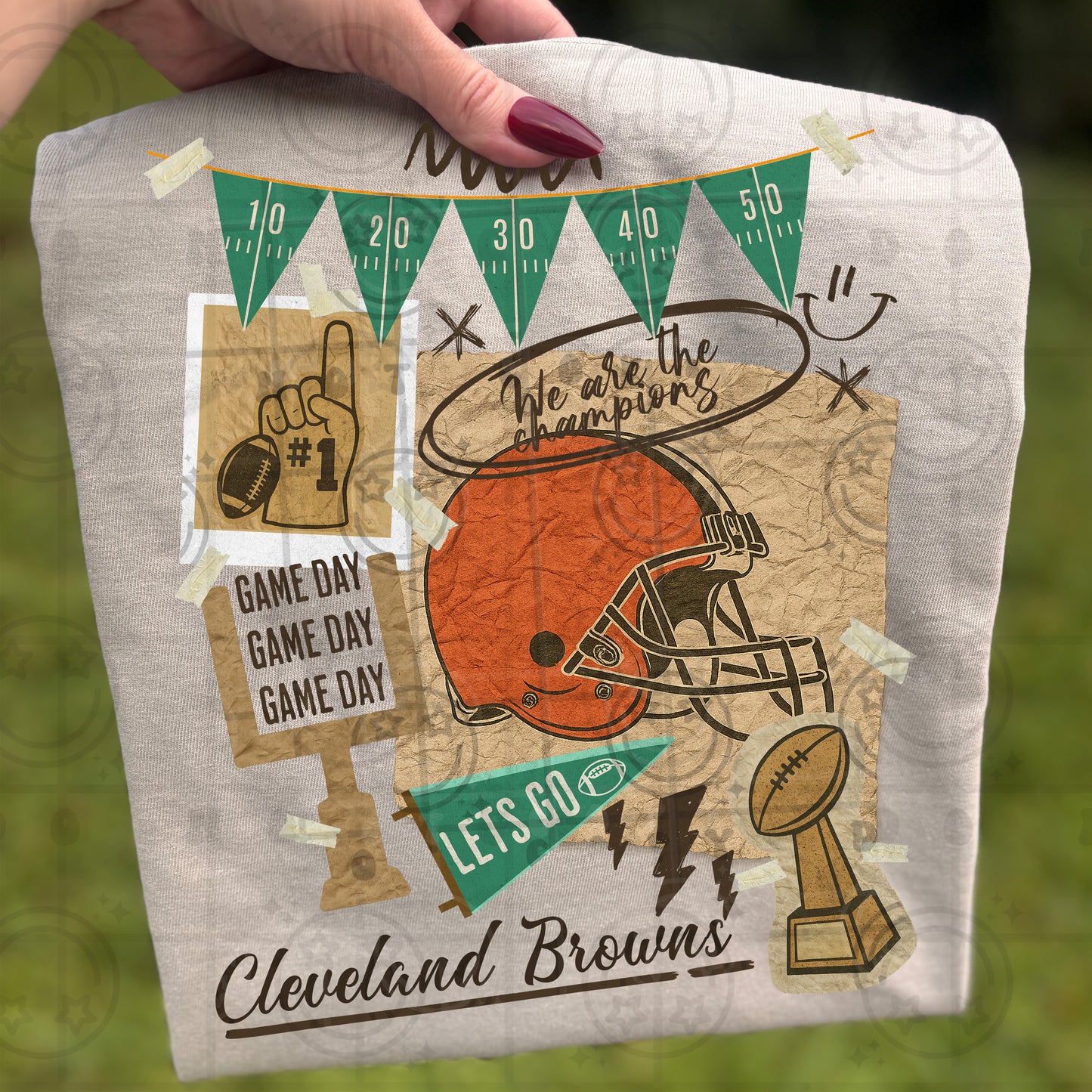 Pro Football Team Vintage Collage (Choose Yours) 00681